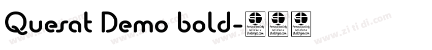 Quesat Demo bold字体转换 Quesat Demo bold字体转换